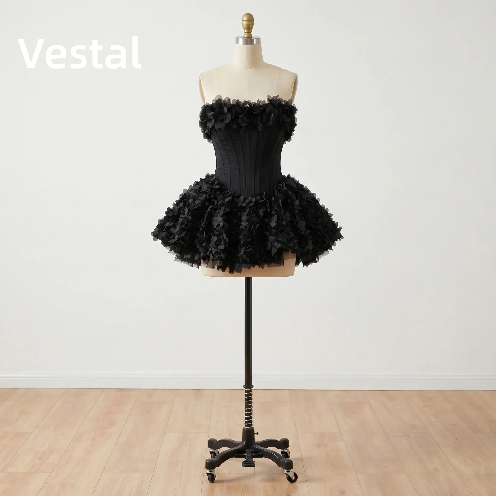 Strapless Corset Homecoming Dress 3D Rose Tulle Ruffle Elegant Short Evening Prom Birthday Party Gown Customized
Strapless Corset Homecoming Dress 3D Rose Tulle Ruffle Elegant Short Evening Prom Birthday Party Gown Customized