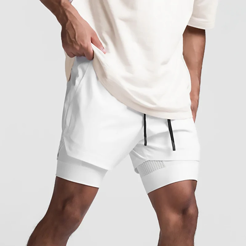 Men's 2-in-1 Running Shorts Quick Dry Gym Sports Shorts Double Layer Breathable Beach Fitness Inner Lining Summer 2025
Men's 2-in-1 Running Shorts Quick Dry Gym Sports Shorts Double Layer Breathable Beach Fitness Inner Lining Summer 2025