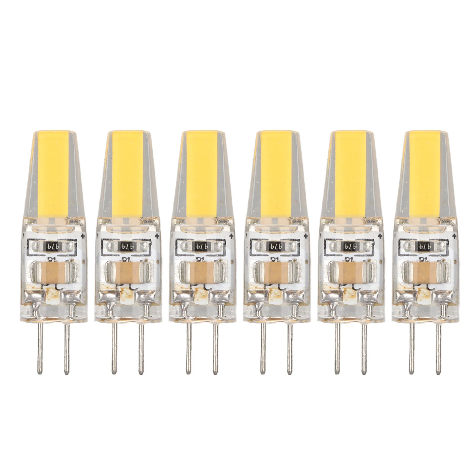 6Pcs G4 LED COB Bulb 6W 500LM 220V Silicone Energy Saving Lamp for Ceiling Wall Table Lamp Home Lighting
6Pcs G4 LED COB Bulb 6W 500LM 220V Silicone Energy Saving Lamp for Ceiling Wall Table Lamp Home Lighting