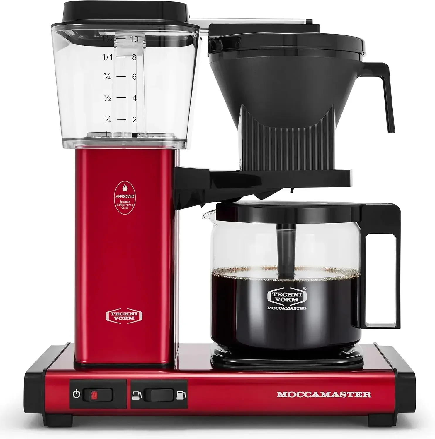 Moccamaster 53944 KBGV Select 10-Cup Coffee Maker, Candy Apple Red, 40 ounce, 1.25l
Moccamaster 53944 KBGV Select 10-Cup Coffee Maker, Candy Apple Red, 40 ounce, 1.25l