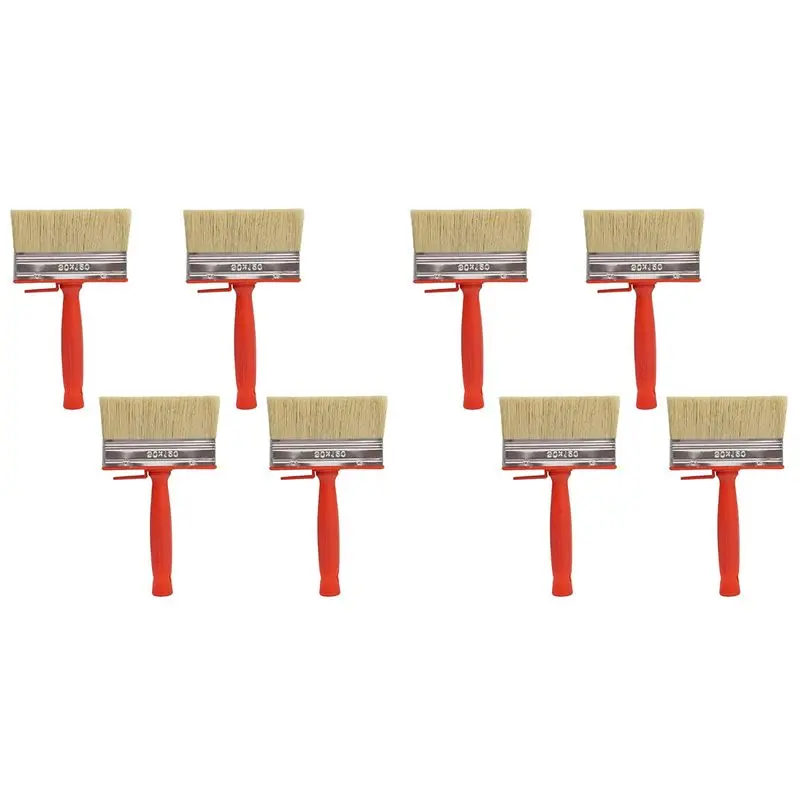 AT21-8 Pcs Shed Fence Paint Brushes Decking & Timber Block Stain Brush 4.7Inch/120Mm For All Types Of Painting Job
AT21-8 Pcs Shed Fence Paint Brushes Decking & Timber Block Stain Brush 4.7Inch/120Mm For All Types Of Painting Job