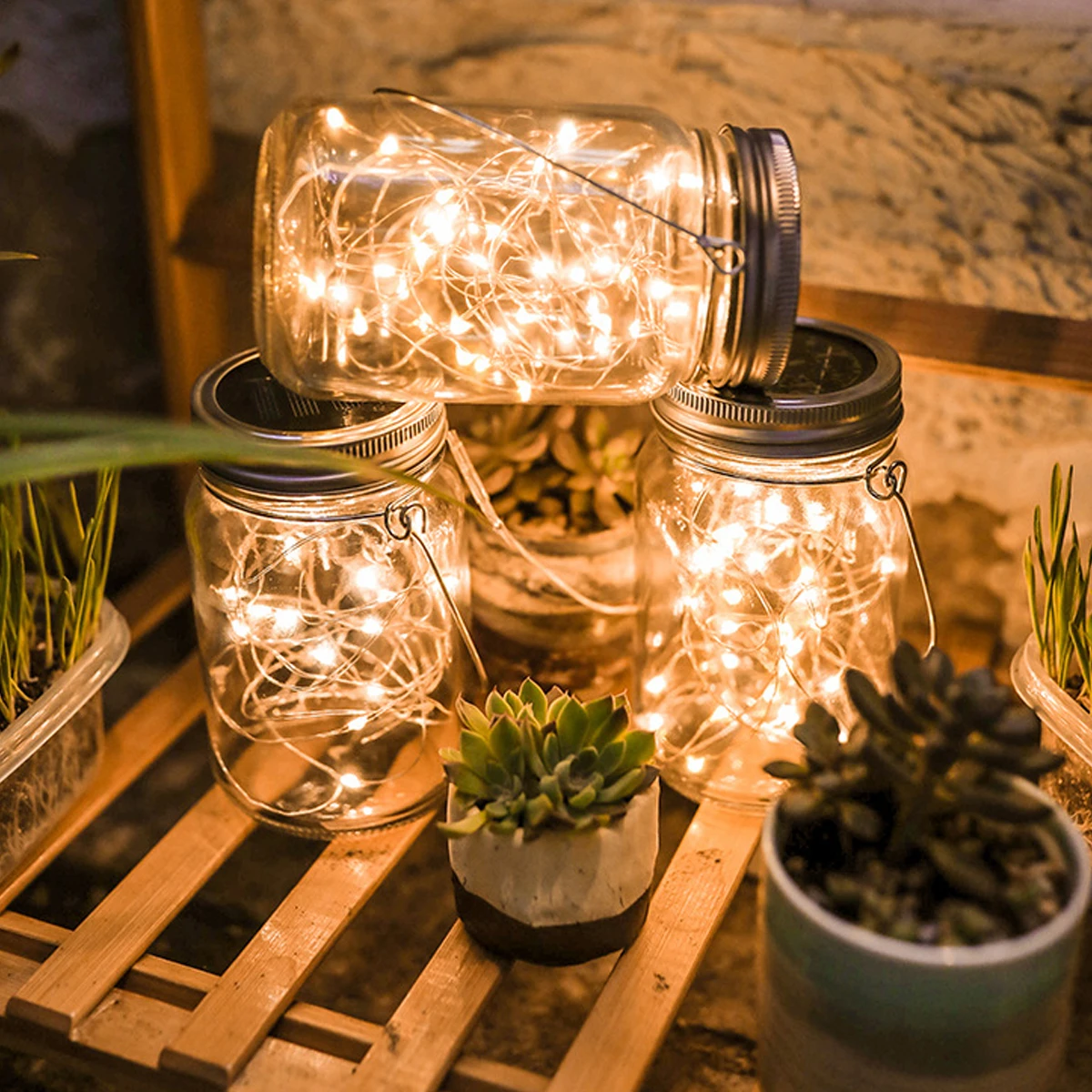 Jar Lights Solar Powered LED Strap Hanging Lantern Warm Atmosphere Elegant Outdoor Garden Decoration Gifts
Jar Lights Solar Powered LED Strap Hanging Lantern Warm Atmosphere Elegant Outdoor Garden Decoration Gifts