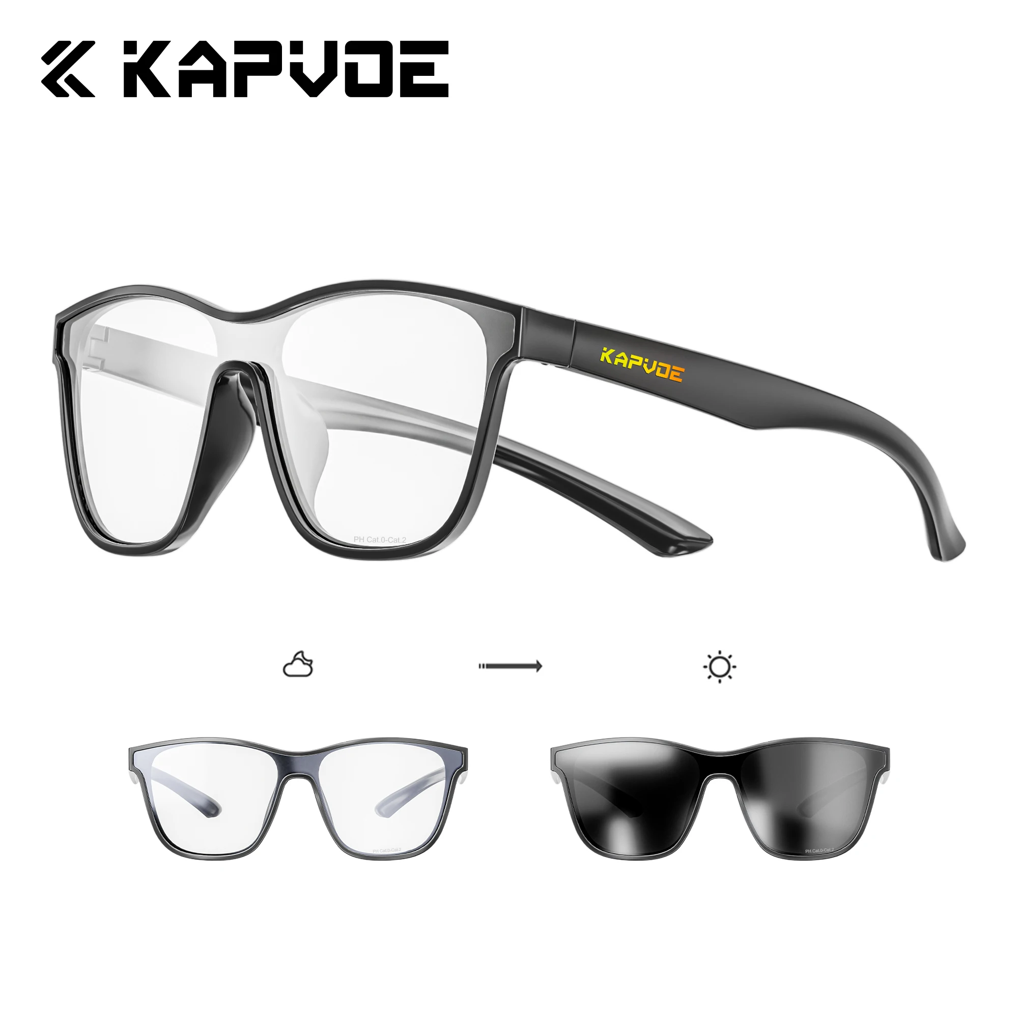 KAPVOE UV400 HD Photochromic Hiking Sunglasses Outdoor Sports Cycling and Running Picnicking Sunglasses Stylish Driving Glasses
KAPVOE UV400 HD Photochromic Hiking Sunglasses Outdoor Sports Cycling and Running Picnicking Sunglasses Stylish Driving Glasses