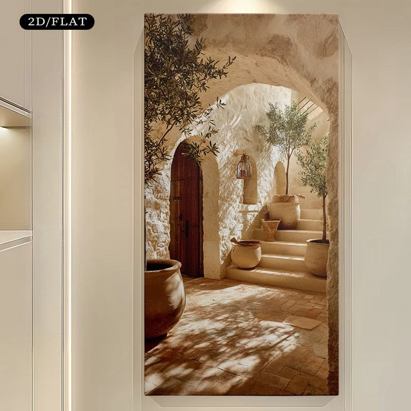 2D/Flat Modern Rustic Archway Olive Tree & Pot Canvas Wall Art, Frameless Mediterranean Canvas Prints for Living Room Decortions
2D/Flat Modern Rustic Archway Olive Tree & Pot Canvas Wall Art, Frameless Mediterranean Canvas Prints for Living Room Decortions