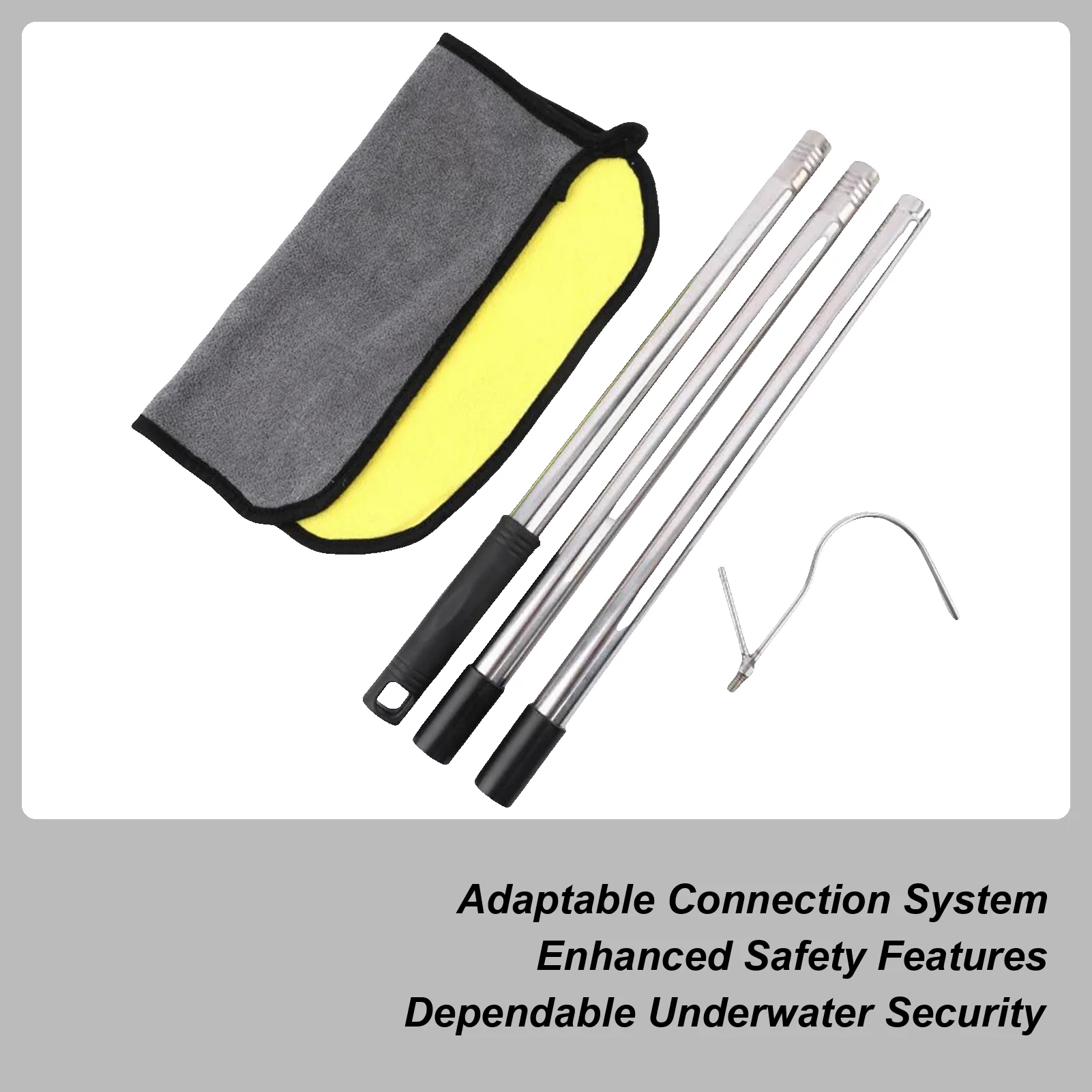 Pool Vacuum Hook Robotic Pool Cleaner Stainless Steel Hooks Quick-Release Cleaning Tools Hanger for Skimming Grabbing Debris
Pool Vacuum Hook Robotic Pool Cleaner Stainless Steel Hooks Quick-Release Cleaning Tools Hanger for Skimming Grabbing Debris