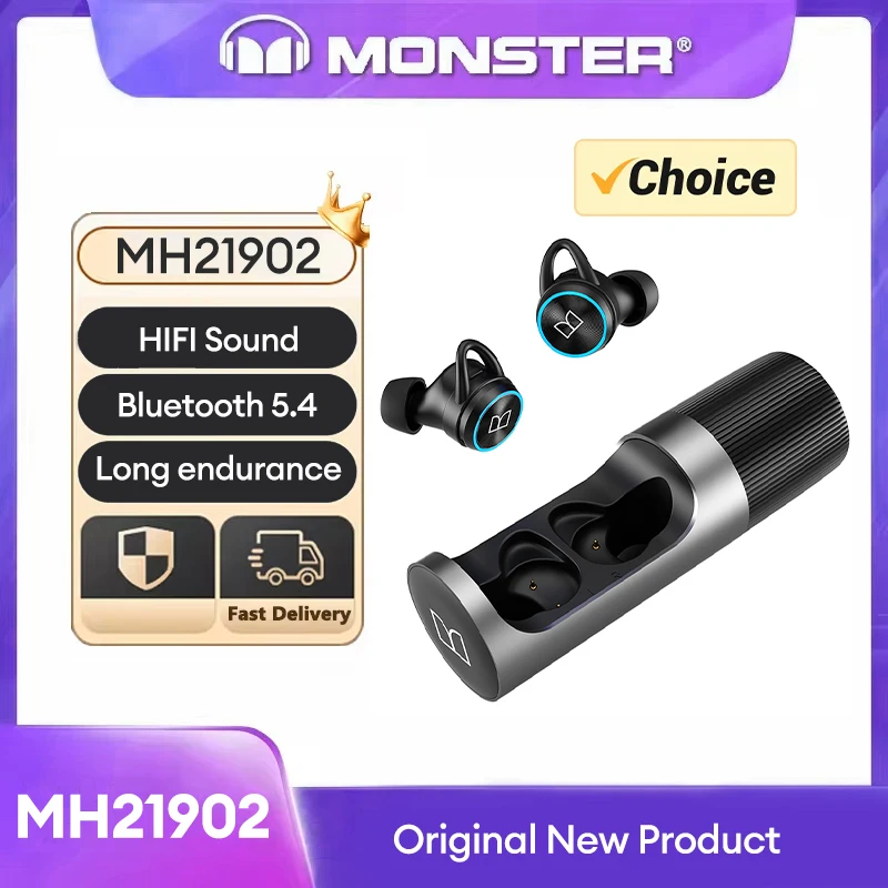 Monster Clarity 101 AirLinks TWS Earbuds in-Ear Bluetooth Headphones ENC Noise Cancelling Waterproof Wireless Earphone with Mic
Monster Clarity 101 AirLinks TWS Earbuds in-Ear Bluetooth Headphones ENC Noise Cancelling Waterproof Wireless Earphone with Mic
