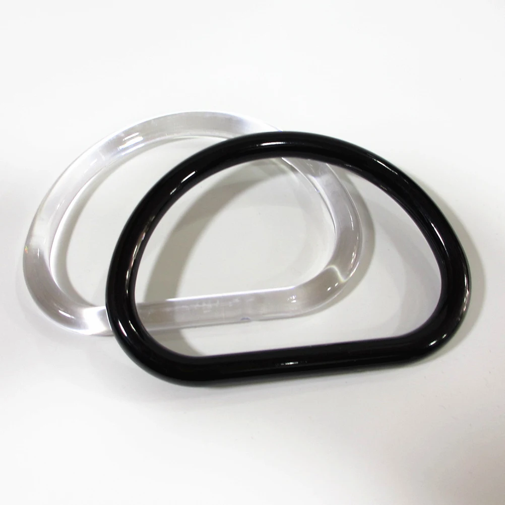 2Pcs Plastic D Type Handles Durable Half Round Fashion Replacement for Handmade Bag Purse DIY Craft DIY Handles
2Pcs Plastic D Type Handles Durable Half Round Fashion Replacement for Handmade Bag Purse DIY Craft DIY Handles