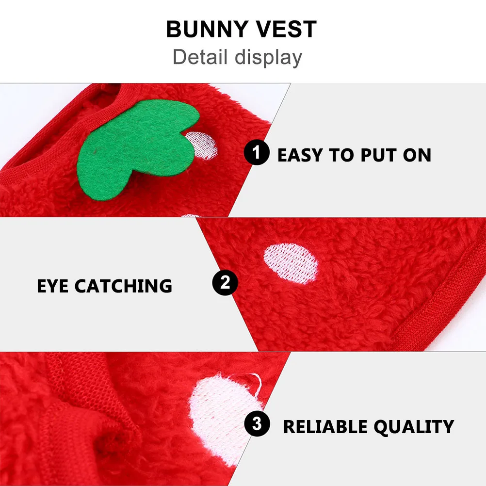 2Pcs Dog Clothes Winter Puppy Warm Strawberry Coat Breathable Rabbit Clothes Fashion Pet Toy Small Dog Sweater
2Pcs Dog Clothes Winter Puppy Warm Strawberry Coat Breathable Rabbit Clothes Fashion Pet Toy Small Dog Sweater