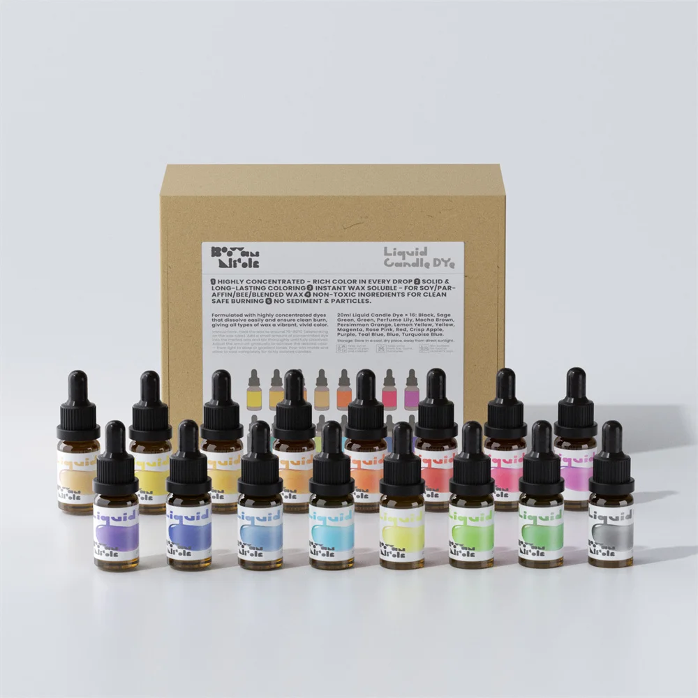 Liquid Candle Dye-16 Colors Soy Wax Candle Color Set for DIY Candle Making Candle Making Supplies
Liquid Candle Dye-16 Colors Soy Wax Candle Color Set for DIY Candle Making Candle Making Supplies