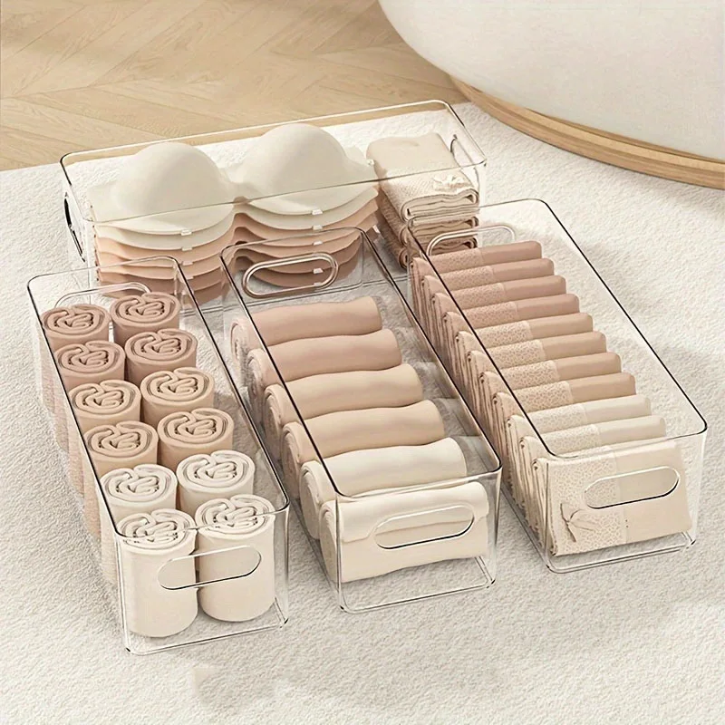 Bra Organizer for Closet, Clear Plastic Underwear Storage Organizer, Stackable Pull Out Drawer for Bras, Scarf
Bra Organizer for Closet, Clear Plastic Underwear Storage Organizer, Stackable Pull Out Drawer for Bras, Scarf