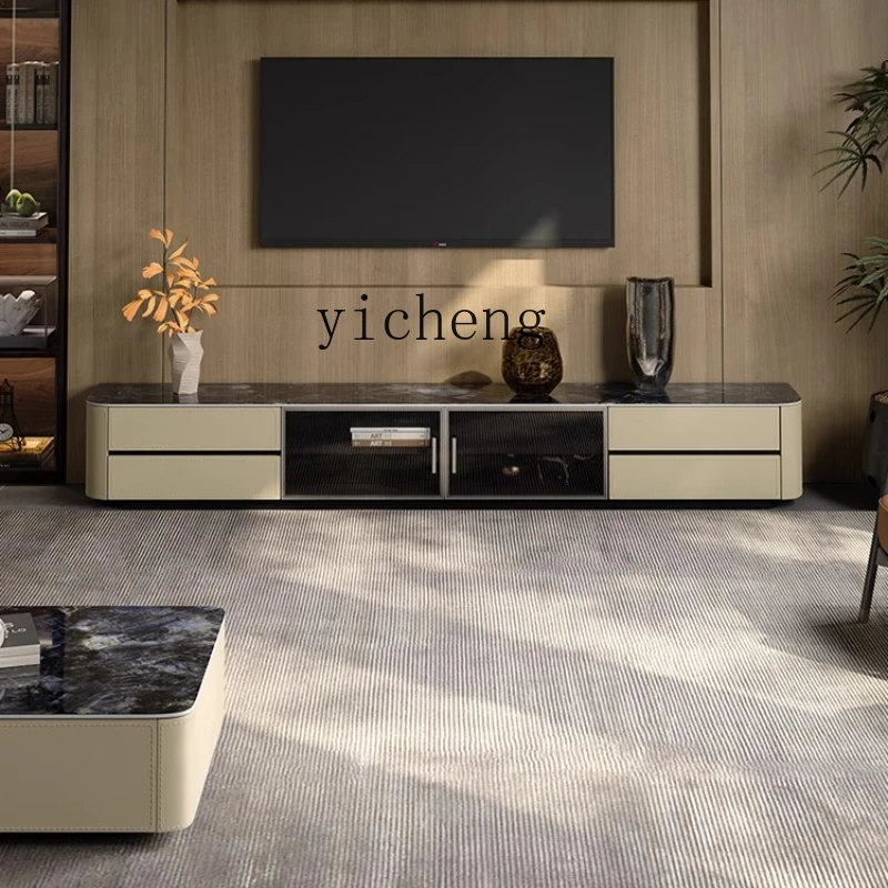 XL saddle leather marble TV cabinet coffee table living room luxury stone rock slab floor cabinet
XL saddle leather marble TV cabinet coffee table living room luxury stone rock slab floor cabinet