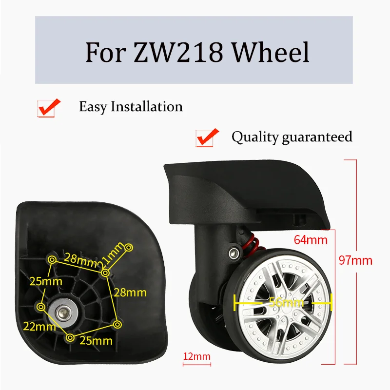 Suitable For ZW218 Nylon Luggage Wheel Trolley Case Wheel Pulley Sliding Casters Universal Wheel Repair Slient Wear-resistant
Suitable For ZW218 Nylon Luggage Wheel Trolley Case Wheel Pulley Sliding Casters Universal Wheel Repair Slient Wear-resistant