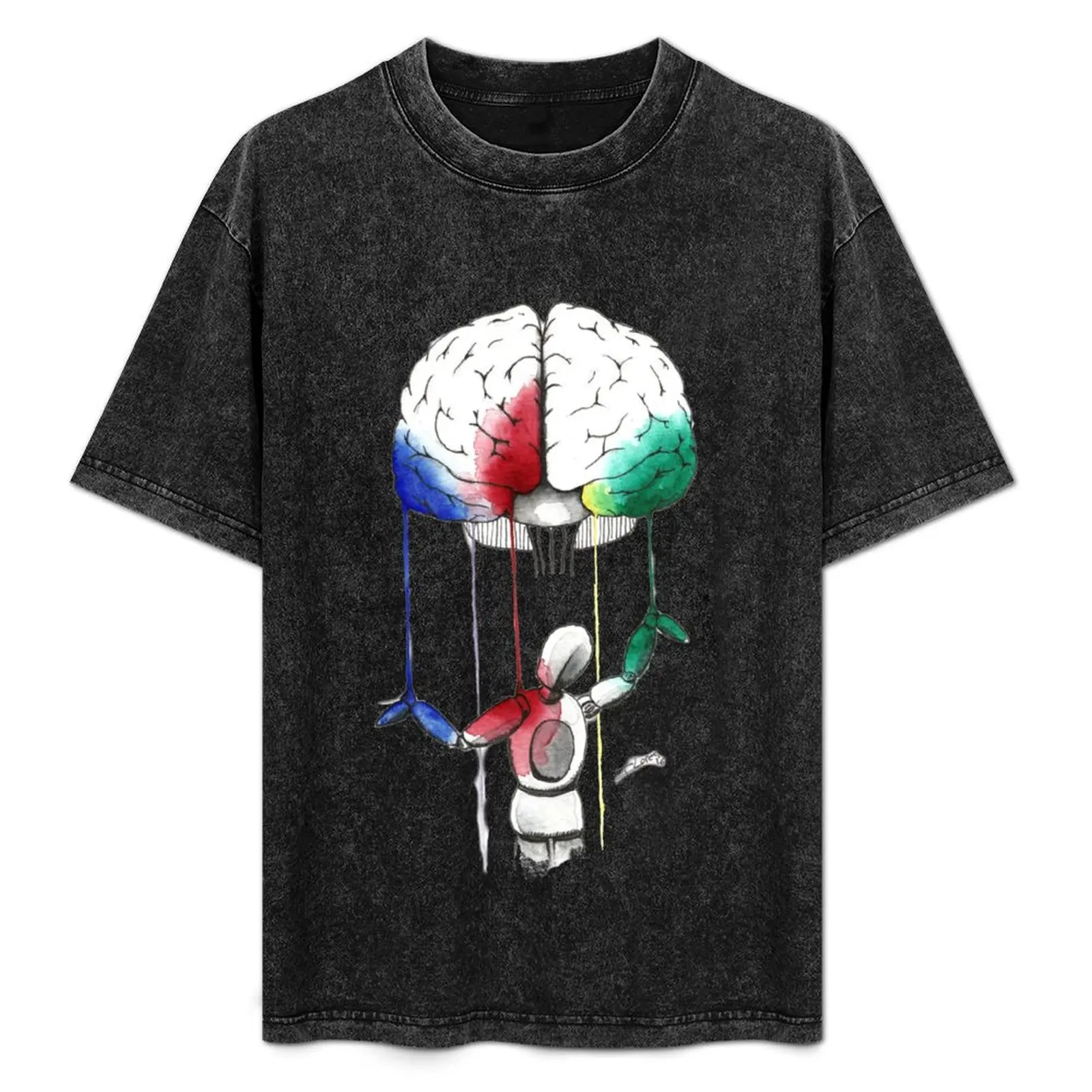 Brain puppet watercolor T-Shirt All Match Basic Short Sleeve Top
Brain puppet watercolor T-Shirt All Match Basic Short Sleeve Top