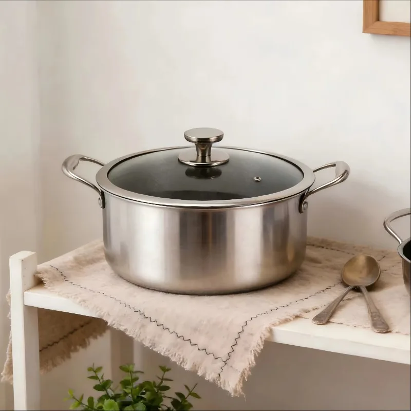 40Cm non-stick surface Fast heat transfer Double-sided etching Stainless steel large soup pot with lid
40Cm non-stick surface Fast heat transfer Double-sided etching Stainless steel large soup pot with lid