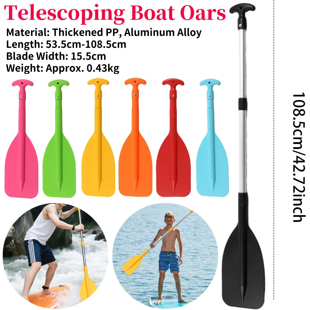 Telescoping Aluminum Boat Canoe Paddles 53.5-108.5cm Adjustable Length Kayak Paddles for Inflatable Boats Rubber Dinghy
Telescoping Aluminum Boat Canoe Paddles 53.5-108.5cm Adjustable Length Kayak Paddles for Inflatable Boats Rubber Dinghy