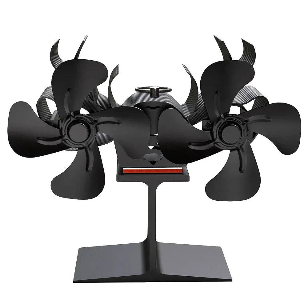 Fireplace Fan Double Head 4 Blades Thermal Power Fan Air Circulation Fan Stove Fan Wood Log Burner Eco Quiet Hot Air Fan Heater
Fireplace Fan Double Head 4 Blades Thermal Power Fan Air Circulation Fan Stove Fan Wood Log Burner Eco Quiet Hot Air Fan Heater