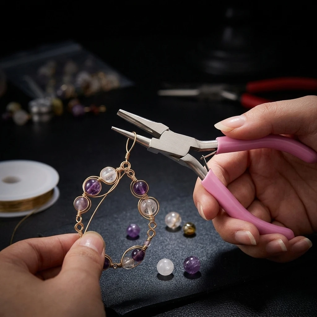 Professional Round Concave Pliers, Used For Jewelry Making Mini Precision Wire Loop Tools, Ideal DIY Manual Tools
Professional Round Concave Pliers, Used For Jewelry Making Mini Precision Wire Loop Tools, Ideal DIY Manual Tools