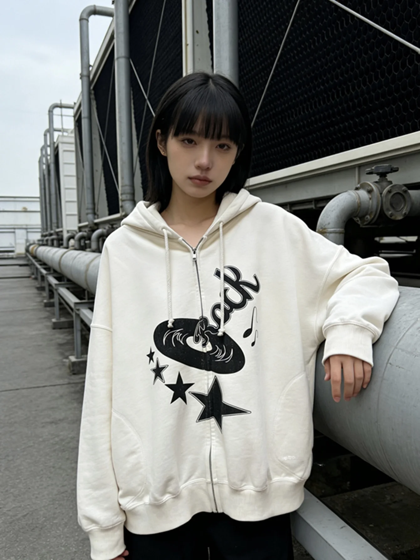 Spring Vintage Loose Fit Women's Hoodie Jacket Print Design Versatile Comfortable Long Sleeve Zipper Closure Casual Outerwear
Spring Vintage Loose Fit Women's Hoodie Jacket Print Design Versatile Comfortable Long Sleeve Zipper Closure Casual Outerwear