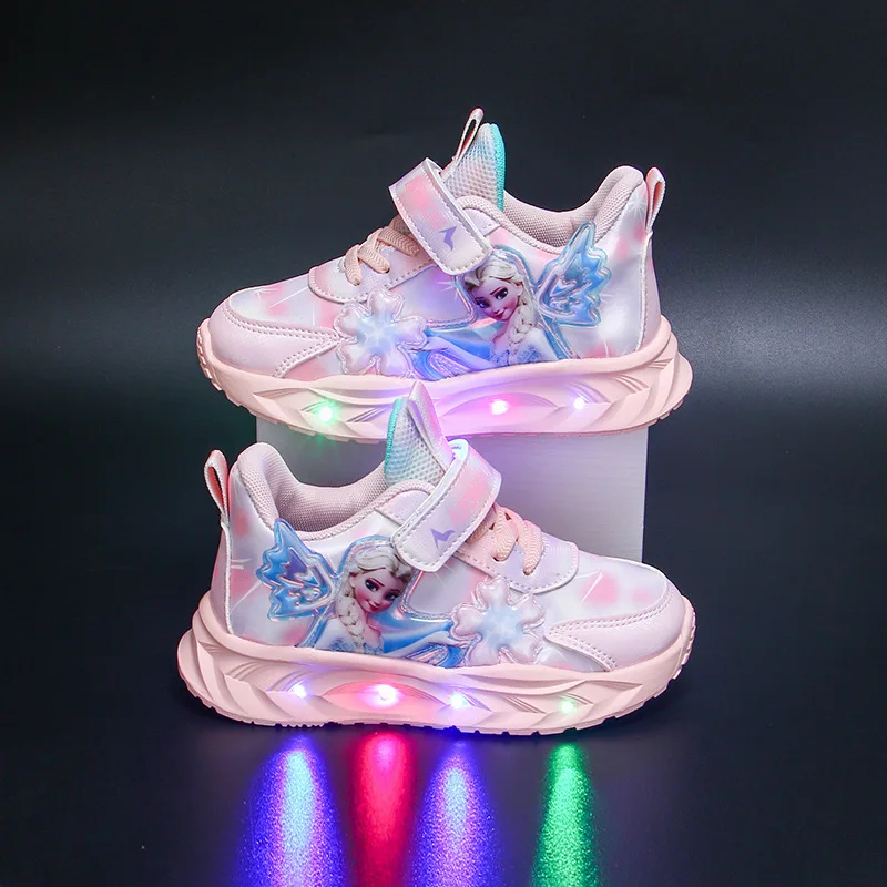 Kids'Casual Shoes Led Light Elsa Princess Frozen PU Leather Spring Running Shoes For Girls Anti-slip Pink Pruple Size 23-35
Kids'Casual Shoes Led Light Elsa Princess Frozen PU Leather Spring Running Shoes For Girls Anti-slip Pink Pruple Size 23-35