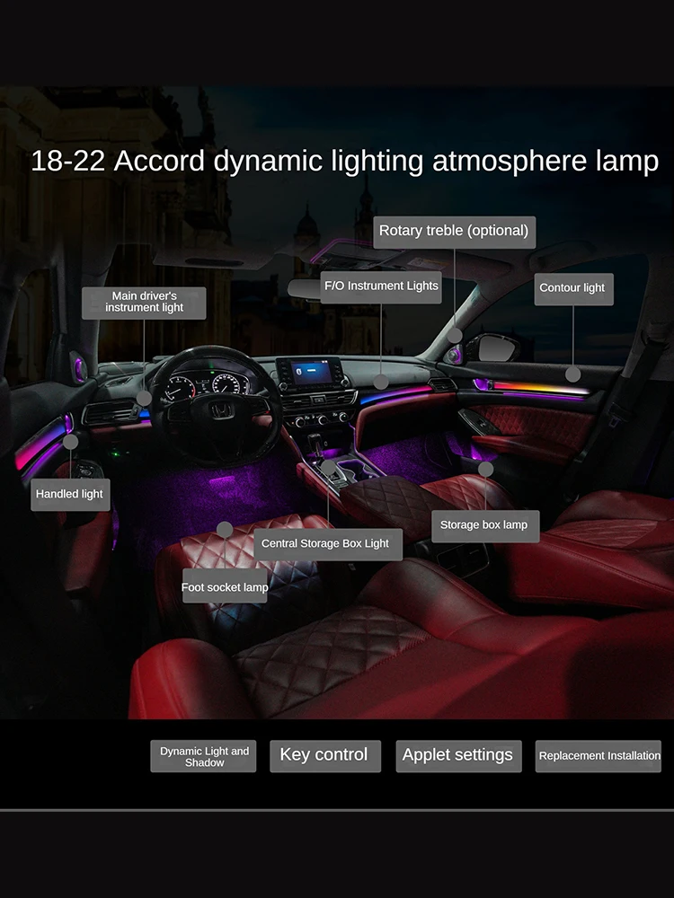 Suitable for Honda Accord English Poetry INSPIRE Dynamic LED Atmosphere Light Rotating High pitched Synchronous Light Welcome
Suitable for Honda Accord English Poetry INSPIRE Dynamic LED Atmosphere Light Rotating High pitched Synchronous Light Welcome