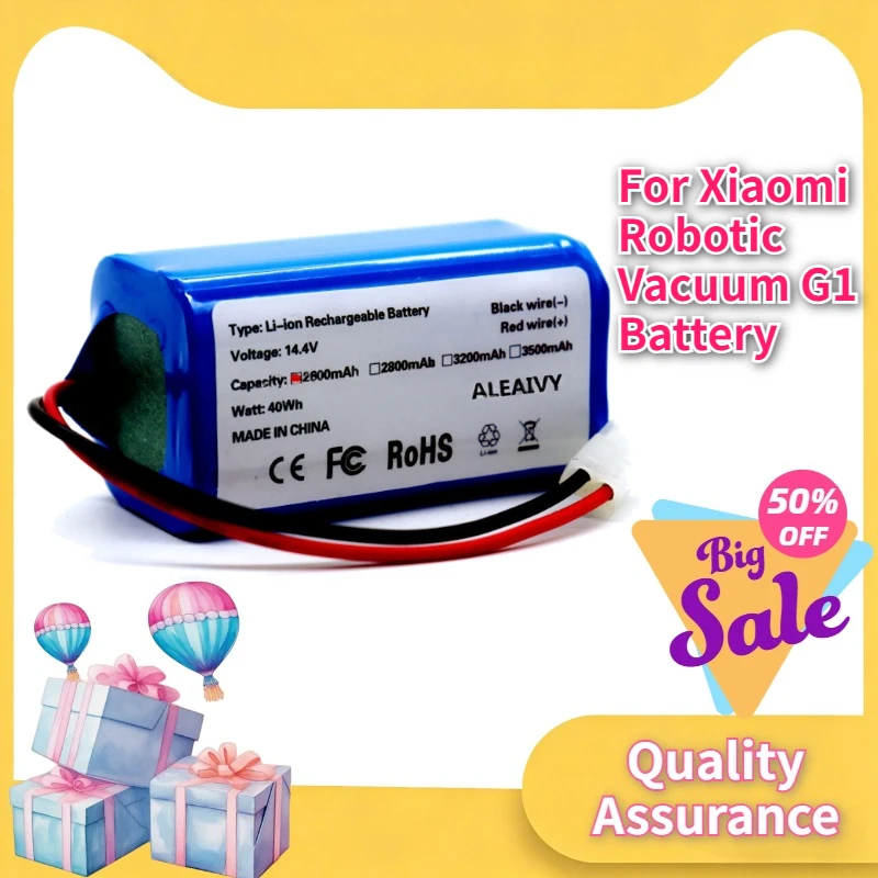 Battery compatible with Xiaomi Robot Vacuum G1, Mi Robot Vacuum-Mop, Puppy R30 R35 robot vacuum cleaners
Battery compatible with Xiaomi Robot Vacuum G1, Mi Robot Vacuum-Mop, Puppy R30 R35 robot vacuum cleaners