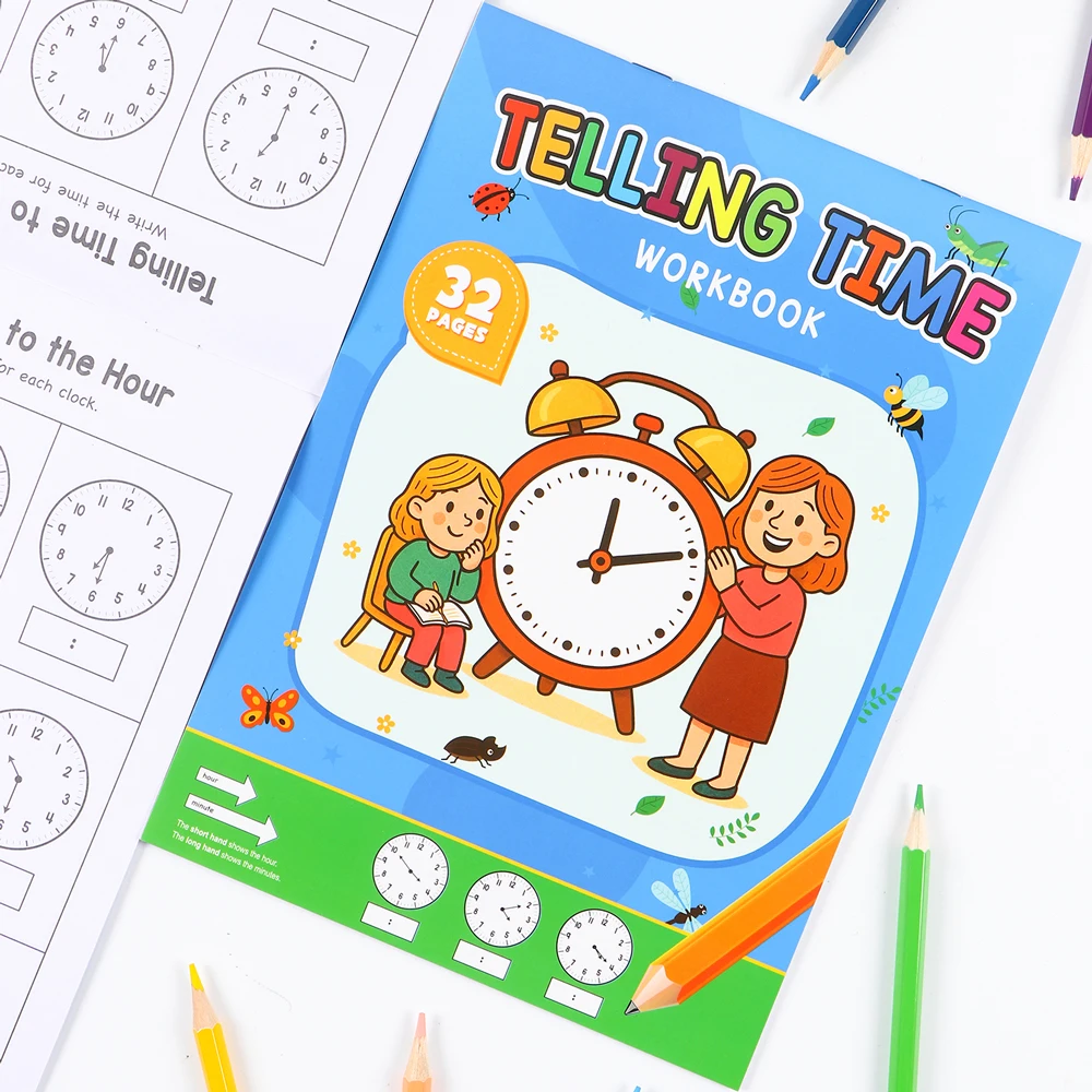 Рабочая тетрадь по математике для дошкольников и первоклассников: Учимся определять время по часам, арифметика, 32 страницы. Развивающая книга для раннего обучения детей.
Рабочая тетрадь по математике для дошкольников и первоклассников: Учимся определять время по часам, арифметика, 32 страницы. Развивающая книга для раннего обучения детей.