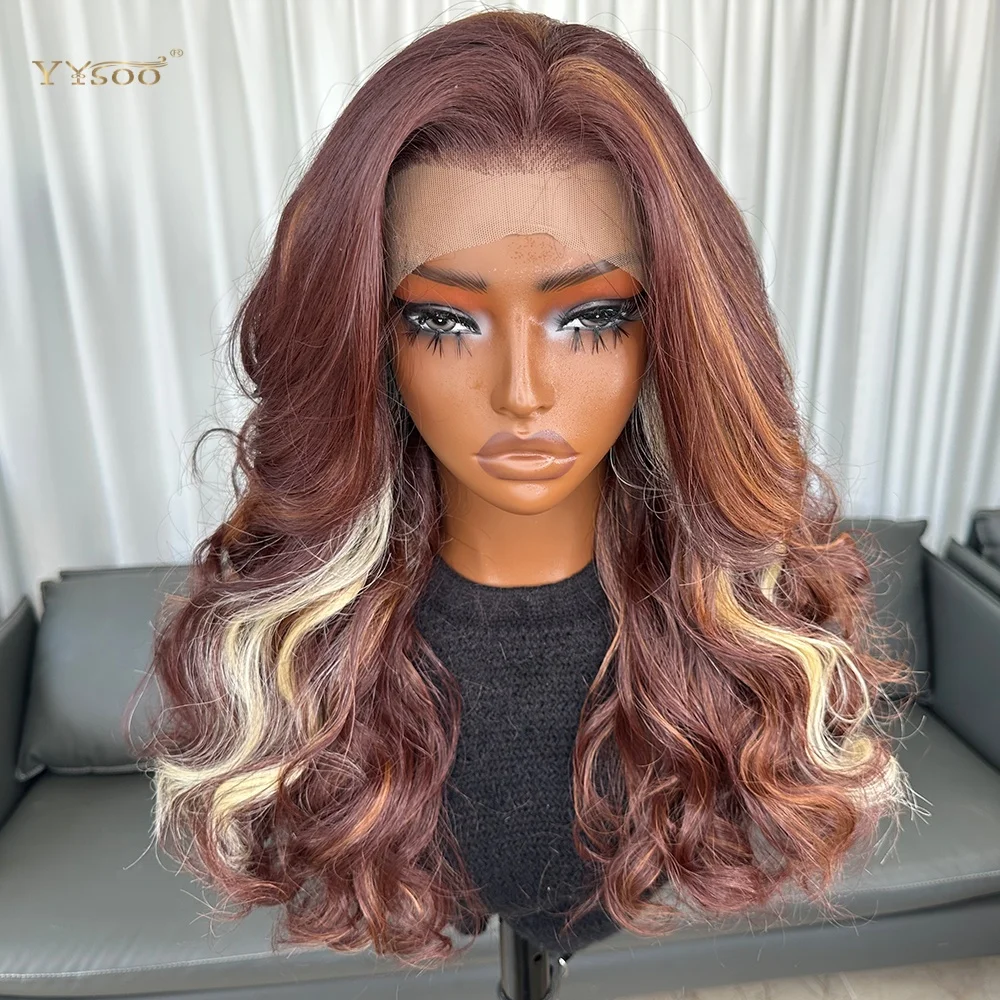 Синтетические парики YYsoo Long Highlights Futura из термостойкого волокна для женщин, глубокая волна, без клея.
Синтетические парики YYsoo Long Highlights Futura из термостойкого волокна для женщин, глубокая волна, без клея.