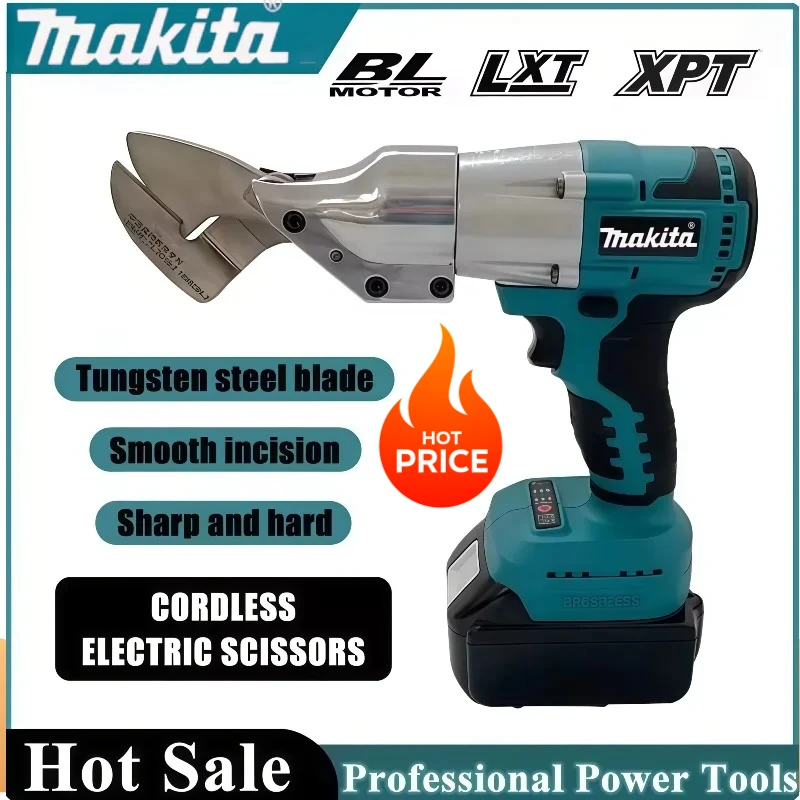 Makita Electric Brushless Iron Scissors 18V Machine Rechargeable Professional Metal Cutting Tool Sheet Shear Cutter Power Tools
Makita Electric Brushless Iron Scissors 18V Machine Rechargeable Professional Metal Cutting Tool Sheet Shear Cutter Power Tools