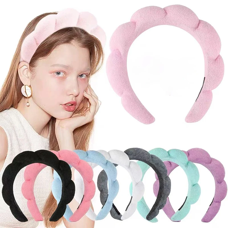 Solid Color Cloud Sponge Headband for Women Simplicity Candy Color Wide Brim Headband Fashion Girl Face Wash Headband Hair Acces
Solid Color Cloud Sponge Headband for Women Simplicity Candy Color Wide Brim Headband Fashion Girl Face Wash Headband Hair Acces