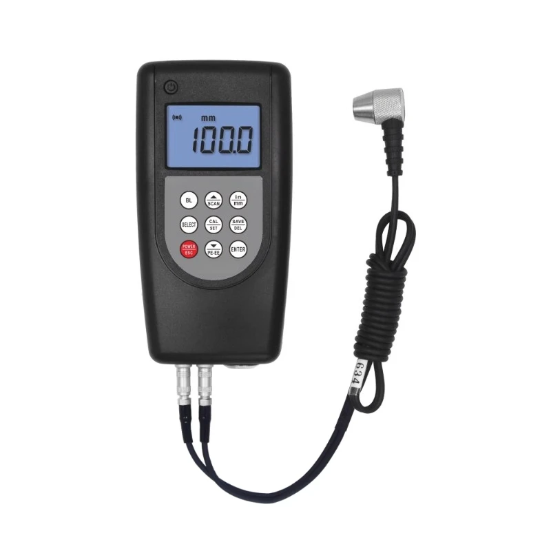 Ultrasonic thickness gauge, multi-mode pulse echo and echo thickness gauge