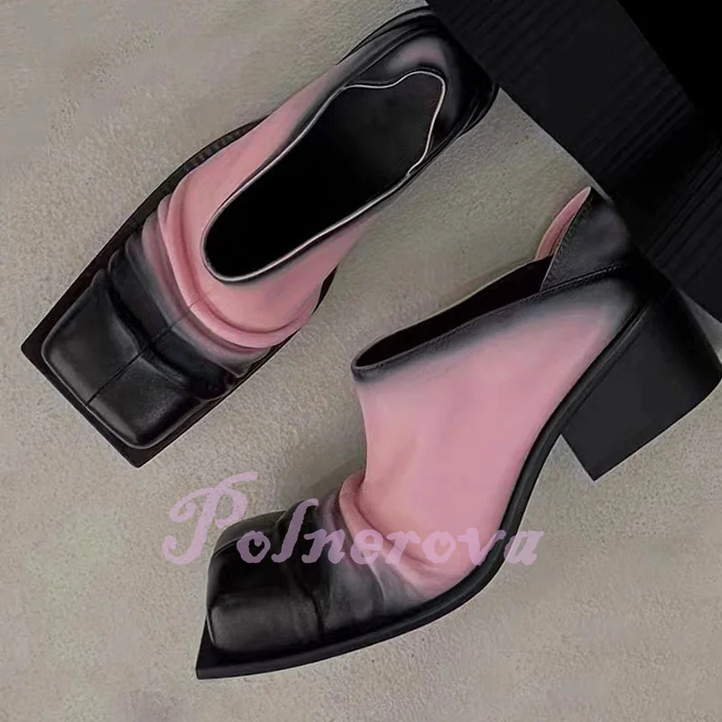 Vintage Pleated Blocked Color Leather Shoes High-Heeled Single Shoe Women Summer British Style Casual Dress Zapatos Para Mujere
Vintage Pleated Blocked Color Leather Shoes High-Heeled Single Shoe Women Summer British Style Casual Dress Zapatos Para Mujere