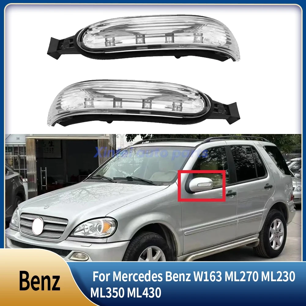 For Mercedes Benz W163 ML270 ML230 ML350 ML430 ML Left Right Car Mirror Turn Signal Light turn side lamp 1638200521/1638200621 
For Mercedes Benz W163 ML270 ML230 ML350 ML430 ML Left Right Car Mirror Turn Signal Light turn side lamp 1638200521/1638200621