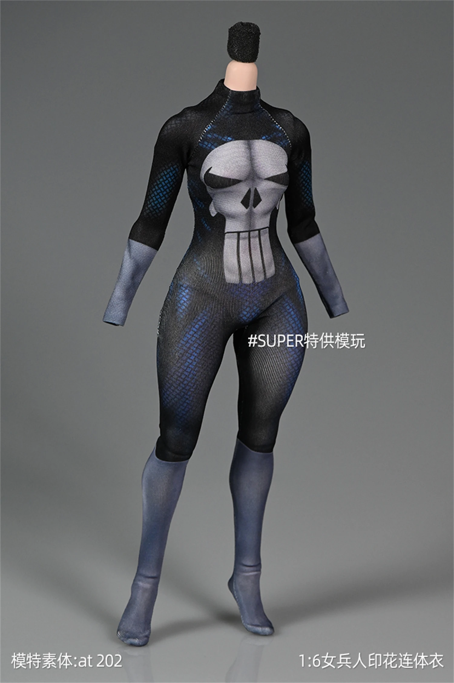 1/6 Punisher Girl Print Female Tights Bodysuit Clothes Fit For 12" Phicen TBLeague Action Figure 
1/6 Punisher Girl Print Female Tights Bodysuit Clothes Fit For 12" Phicen TBLeague Action Figure