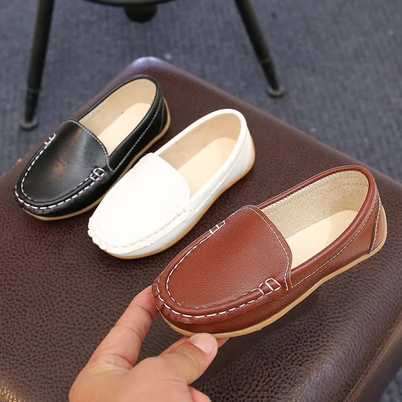 Boys Leather Shoes Slip-on Comfort Kids Shoes Solid Color Casual Loafers Anti Slip Soft Bottom Girls Shoes Children Flats туфли
Boys Leather Shoes Slip-on Comfort Kids Shoes Solid Color Casual Loafers Anti Slip Soft Bottom Girls Shoes Children Flats туфли