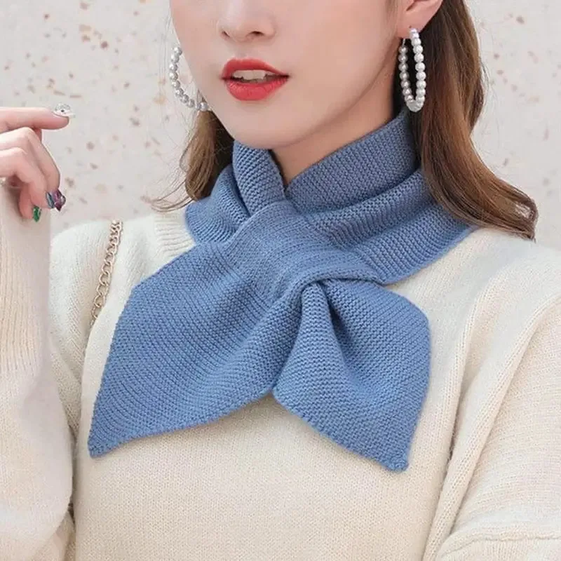 Korean Women Bowknot Cross Knit Ring Neck Scarves Fashion Female Autumn Winter Solid Color Elastic Soft Wool Warm Scarf
Korean Women Bowknot Cross Knit Ring Neck Scarves Fashion Female Autumn Winter Solid Color Elastic Soft Wool Warm Scarf