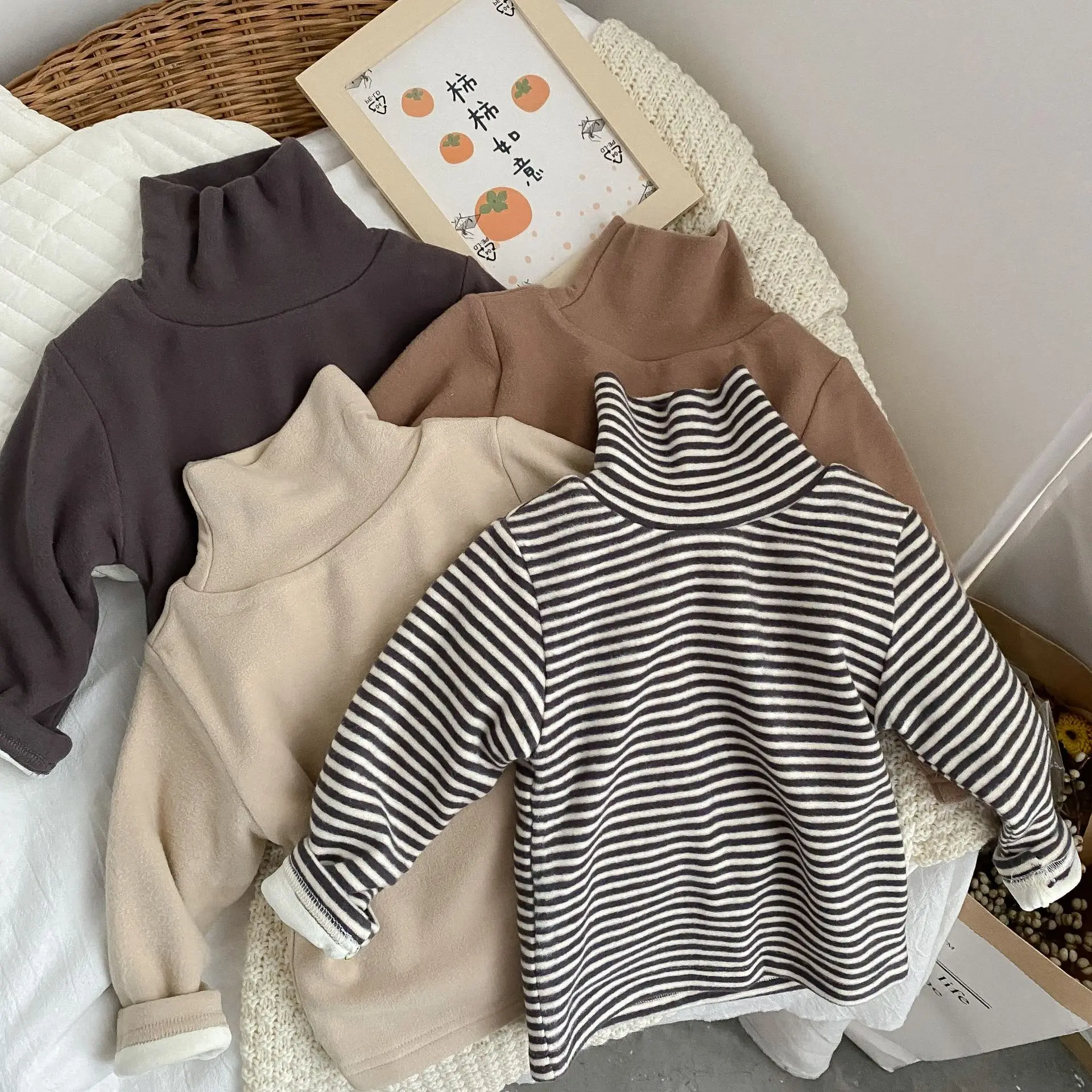 Kid Base Shirt 2024 Autumn and Winter Children Korean Style Children Baby Top Boys and Girls Foreign Style Cashmere Undercoat
Kid Base Shirt 2024 Autumn and Winter Children Korean Style Children Baby Top Boys and Girls Foreign Style Cashmere Undercoat