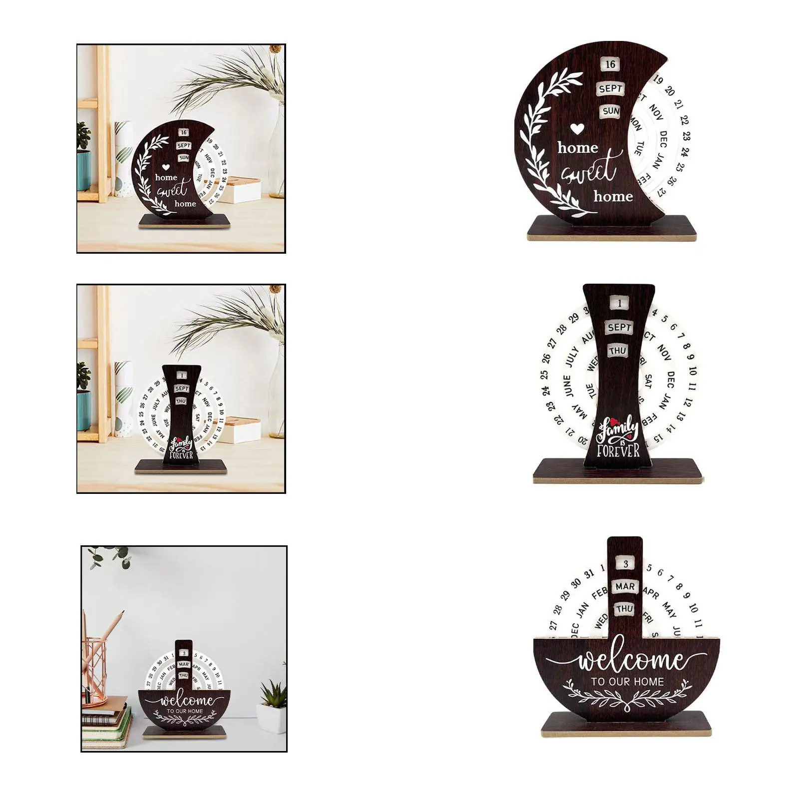 Wooden Disc Perpetual Calendar Artwork Vintage Desktop Calendar Tabletop Ornament for School Shelf Cafe Office Birthday Gift
Wooden Disc Perpetual Calendar Artwork Vintage Desktop Calendar Tabletop Ornament for School Shelf Cafe Office Birthday Gift