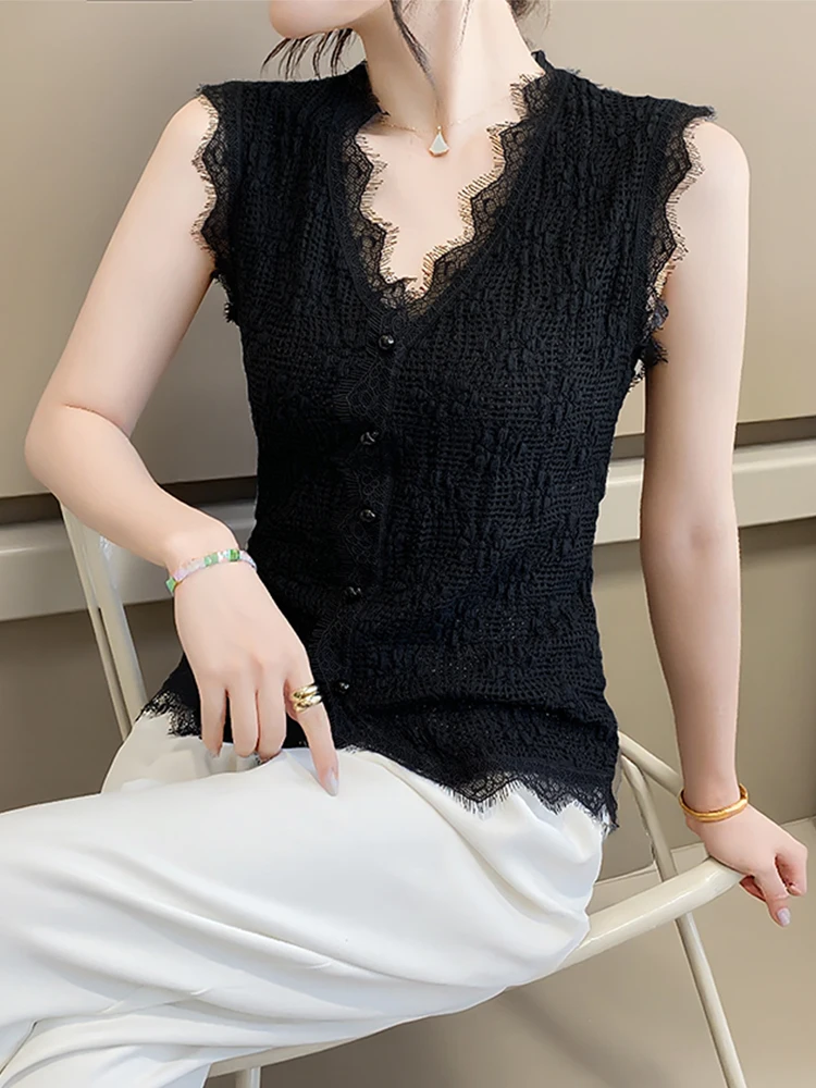 Женский топ Bla Lace Svel V-Ne, летний новый сексуальный европейский модный облегающий верхний костюм, жилет, три...
Женский топ Bla Lace Svel V-Ne, летний новый сексуальный европейский модный облегающий верхний костюм, жилет, три...