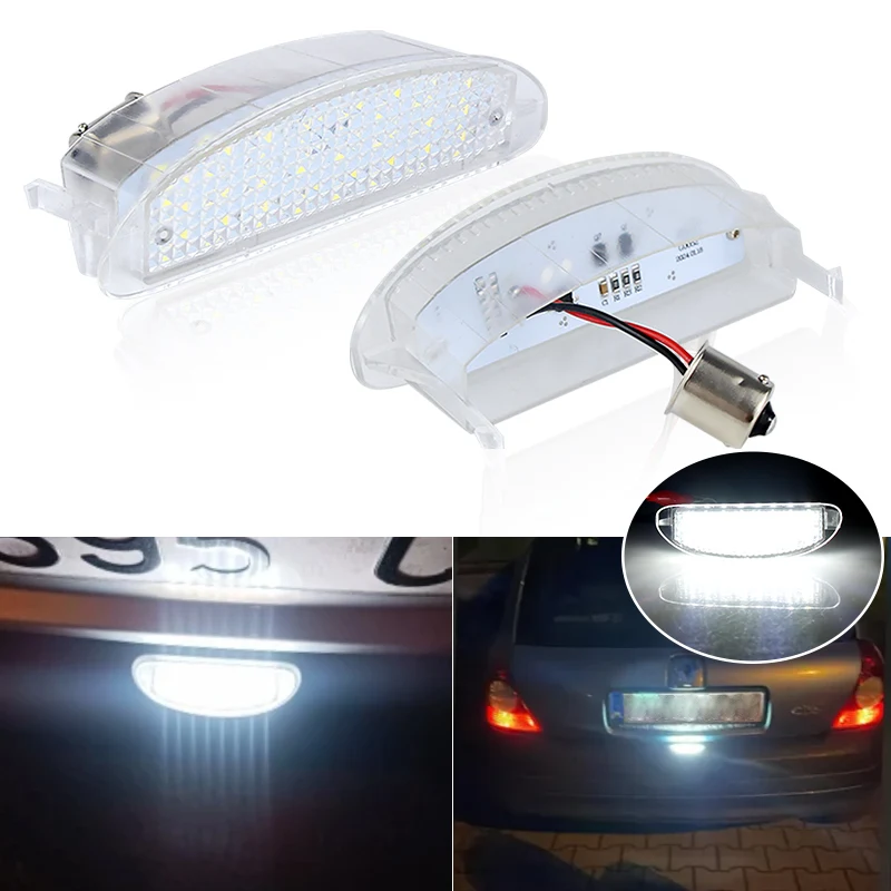 24 LED 12V Car License Plate Lights 7700410754 Canbus No Error Lamp Taillights Accessories For Renault Clio MK2 Clio II 2 Twingo
24 LED 12V Car License Plate Lights 7700410754 Canbus No Error Lamp Taillights Accessories For Renault Clio MK2 Clio II 2 Twingo