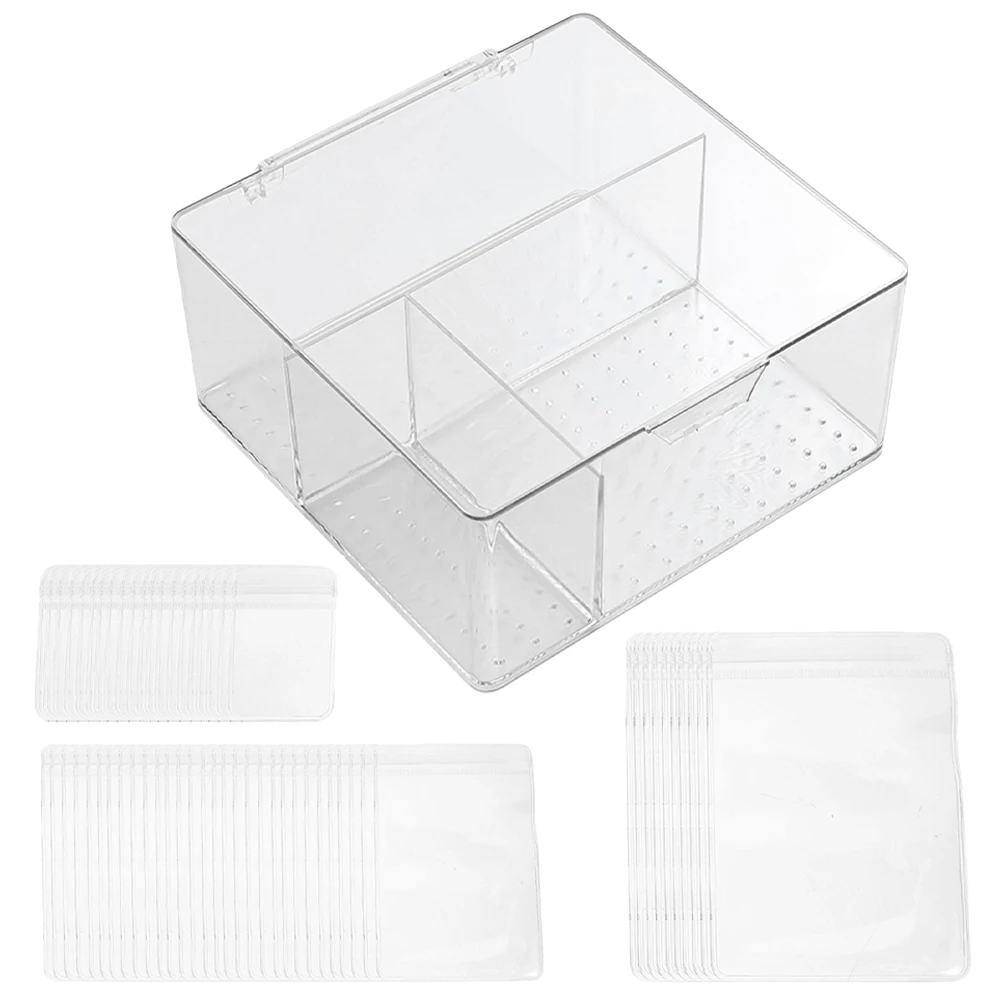 1 set Clear Acrylic Jewelry Storage Box Pouches Self Seal Bags Transparent Display Organizer For Earrings Accessories
1 set Clear Acrylic Jewelry Storage Box Pouches Self Seal Bags Transparent Display Organizer For Earrings Accessories