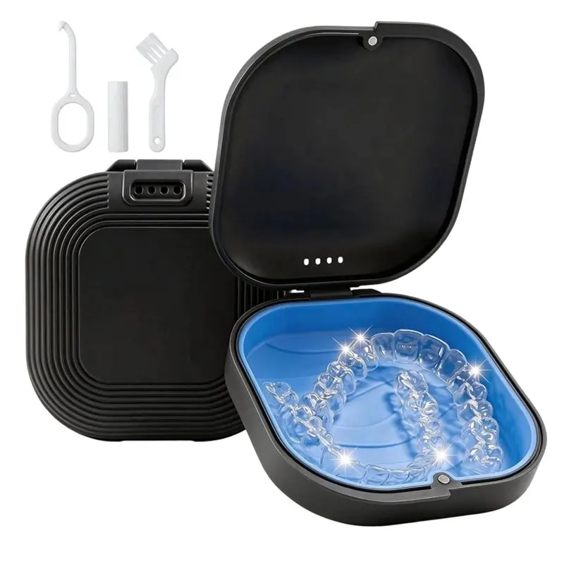 Portable Aligner Kit With Retainer Case, For Invisalign Aligner Case With Vent Holes, Removable Silicone Liner
Portable Aligner Kit With Retainer Case, For Invisalign Aligner Case With Vent Holes, Removable Silicone Liner