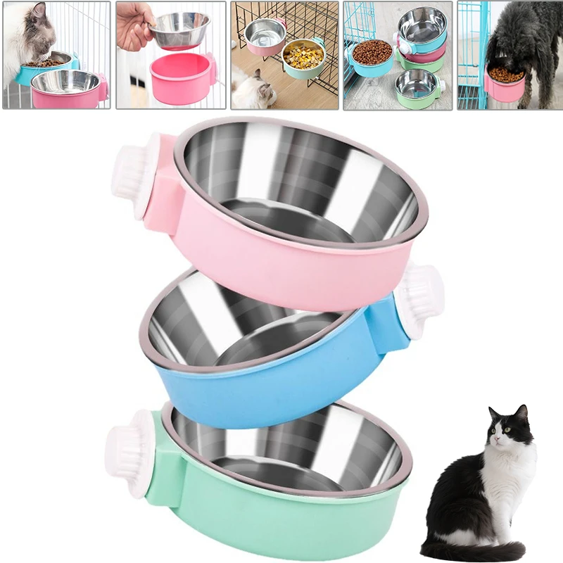 Hanging Dog Bowl Anti Tipping Adjustable Removable Stainless Steel Pet Bowl for Providing Food and Water for Dogs Pet supplies 
Hanging Dog Bowl Anti Tipping Adjustable Removable Stainless Steel Pet Bowl for Providing Food and Water for Dogs Pet supplies