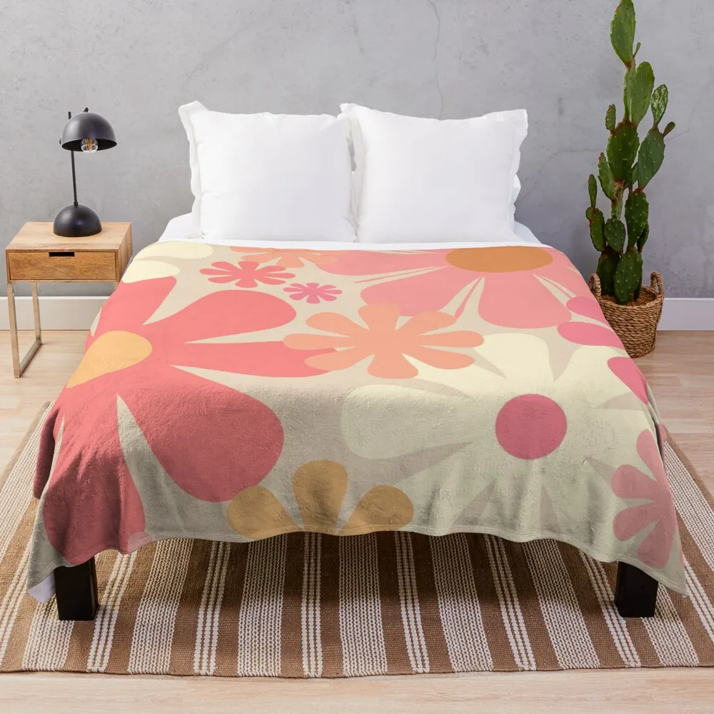 Blush Pink Retro 60s 70s Flowers - Vintage Style Pastel Floral Pattern Throw Blanket
Blush Pink Retro 60s 70s Flowers - Vintage Style Pastel Floral Pattern Throw Blanket