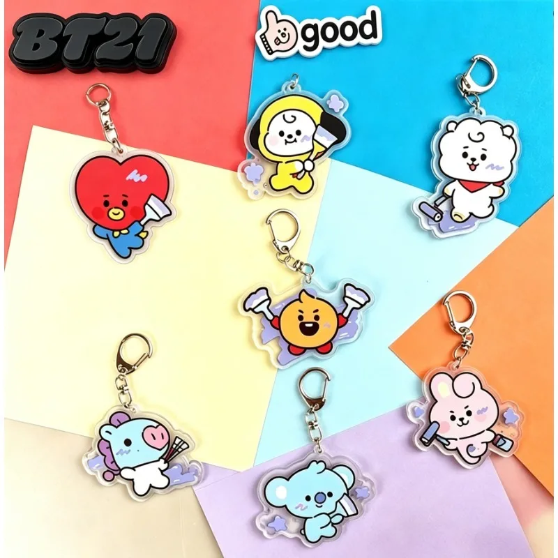 BTS Koya Shooky Tata Cooky Mang Cartoon BT Transparent Double-Sided Acrylic Keychain Peripheral Pendant
BTS Koya Shooky Tata Cooky Mang Cartoon BT Transparent Double-Sided Acrylic Keychain Peripheral Pendant