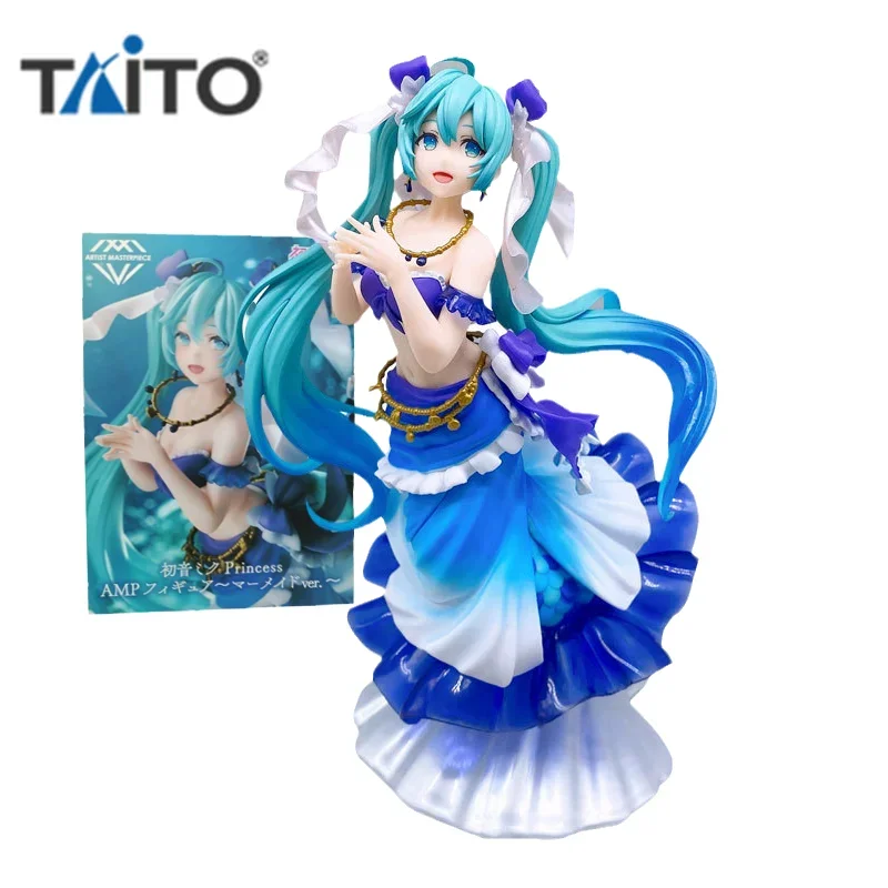 Taito Оригинальная фигурка виртуальной певицы аниме Hatsune Miku принцесса AMP Русалка фигурка игрушки для детей подарок модель куклы
Taito Оригинальная фигурка виртуальной певицы аниме Hatsune Miku принцесса AMP Русалка фигурка игрушки для детей подарок модель куклы