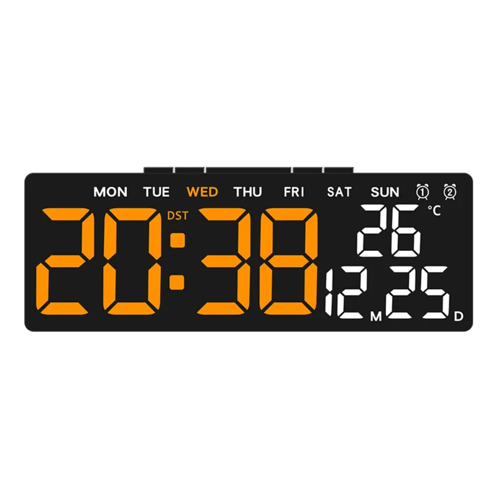 12/24H Format LED Electronic Clock Date Week 3 Levels Brightness Alarm Clock Auto-Dimmer Countdown Function Desk Clock School
12/24H Format LED Electronic Clock Date Week 3 Levels Brightness Alarm Clock Auto-Dimmer Countdown Function Desk Clock School