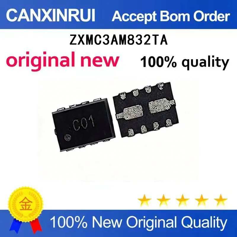 (5-100 Pieces) Brand new original ZXMC3AM832TA (device marking C01) ZETEX 3x2 MLP
(5-100 Pieces) Brand new original ZXMC3AM832TA (device marking C01) ZETEX 3x2 MLP