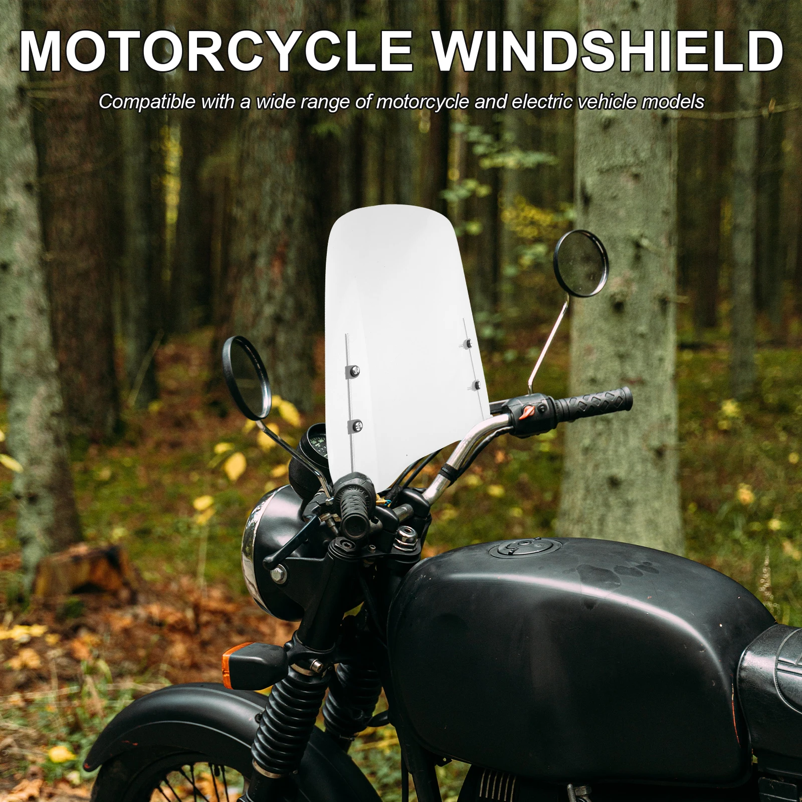 Universal Motorcycle Windscreen Windshield Deflector For Motorbike Large Clear Replacement Durable Polycarbonate Sand Rain
Universal Motorcycle Windscreen Windshield Deflector For Motorbike Large Clear Replacement Durable Polycarbonate Sand Rain