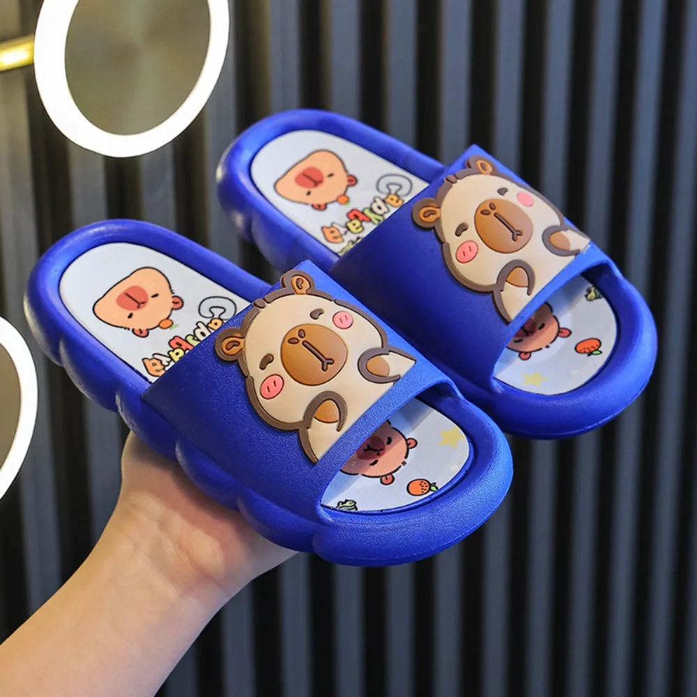 PVC Cute Capybara Slippers Anti-slip Thickened Cartoon Animal Slippers Resilience Printed Children's Bathroom Sandals Bedroom
PVC Cute Capybara Slippers Anti-slip Thickened Cartoon Animal Slippers Resilience Printed Children's Bathroom Sandals Bedroom