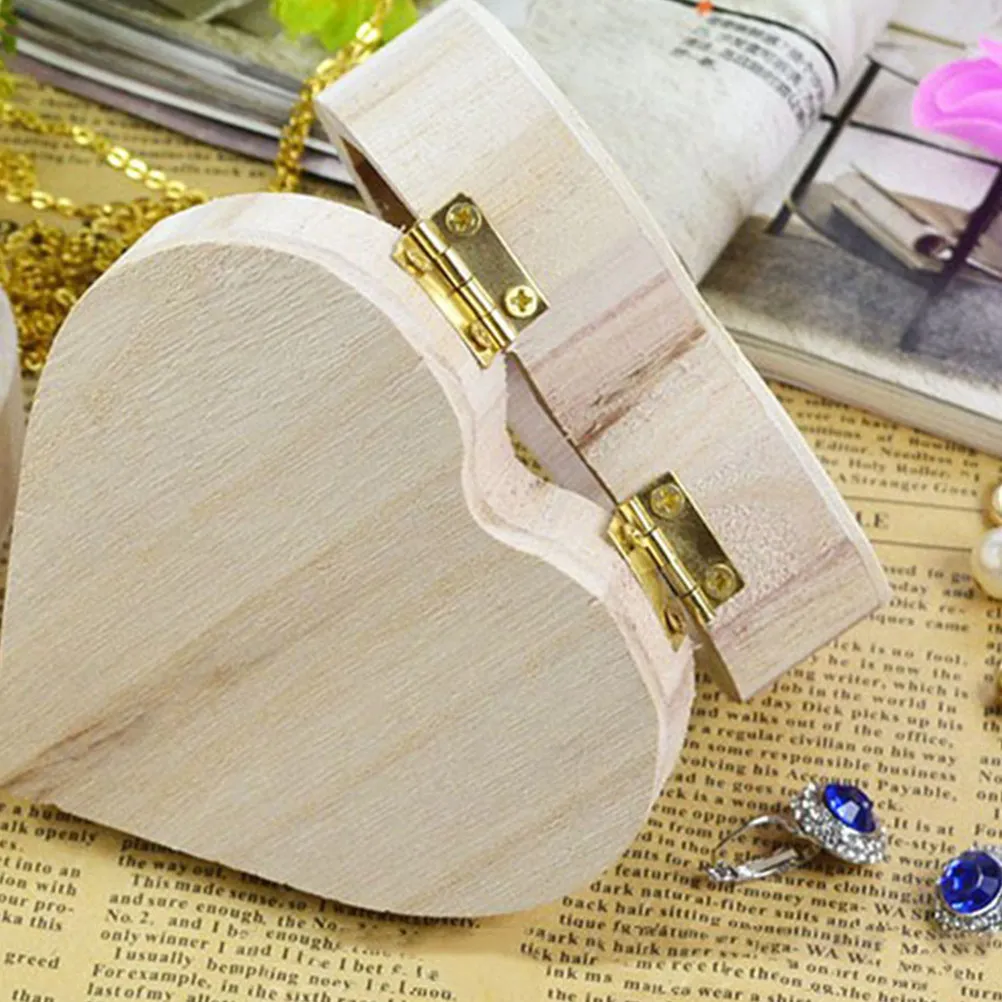 1Set Wooden Heart Box Unfinished DIY Organizer Storage Jewelry Craft Container Vintage Style DIY Box Container
1Set Wooden Heart Box Unfinished DIY Organizer Storage Jewelry Craft Container Vintage Style DIY Box Container